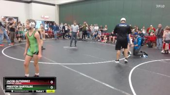 95 lbs Quarterfinal - Preston Bartolini, Carolina Reapers vs Jacob Gutierrez, Cane Bay Cobras