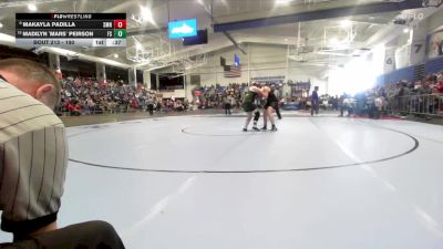 190 lbs Cons. Round 1 - Madilyn `Mars` Peirson, Free State vs Makayla Padilla, Shawnee Mission North