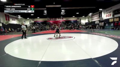 113 lbs Cons. Round 2 - Fidel Lara, Moreno Valley vs Kevin Arredondo, Vista Del Lago