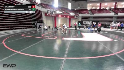 102 lbs Quarterfinal - Lyla Perry, Shawnee High School Girls vs Blakeleigh Garrison, Piedmont High School Girls