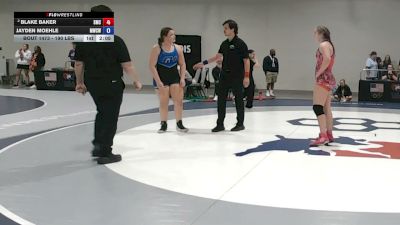 190 lbs Cons. Sub-semis - Blake Baker, Spartan Mat Club vs Jayden Moehle, MO West Championship Wrestling Club
