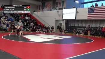 130 lbs Champ. Round 2 - Alexi Glaza, Mount Vernon vs Skyler Hoyt, Iowa Valley, Marengo