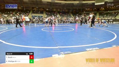 130 lbs Quarterfinal - Todd Bush, Michigan Premier Wrestling Club vs Eli Phillips III, Pursuit