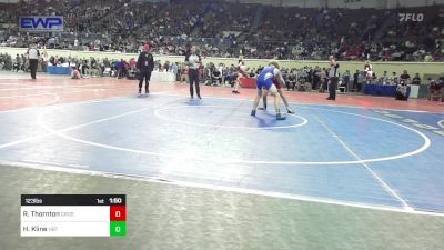 123 lbs Round Of 64 - Ryder Thornton, Crossings Christian School vs Huck Kline, Hobart Bearcats