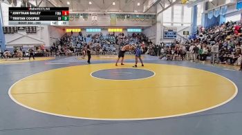 285 lbs Cons. Semi - Jonythan Bailey, First State Military Academy vs Tristan Cooper, Caesar Rodney H S