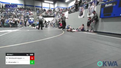 58 lbs Rr Rnd 1 - Rivers Tahdooahnippah, Elgin Wrestling vs Emmett Alvarado, Comanche Takedown Club