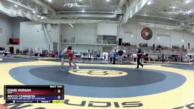 132 lbs Cons. Semi - Chase Morgan, Ohio vs Rocco Czarnecki, The Wrestling Factory Of Cleveland