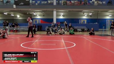 120 lbs Round 5 (6 Team) - Jaxon Bailey, Medina Highland vs Delanie DellaFlora*, Oregon Clay