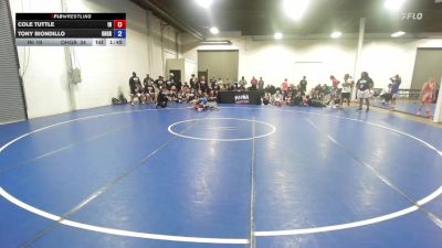 100 lbs Cole Tuttle, Indiana vs Tony Biondillo, Ohio Gray