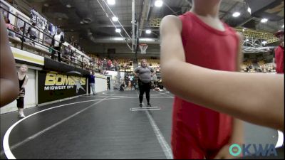 46 lbs Consolation - Alaina Bert, Del City Little League Wrestling vs Aiden Wood, Southmoore SaberCats Wrestling