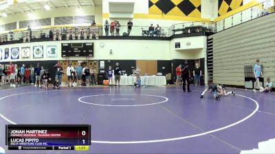 77 lbs Quarterfinal - Jonah Martinez, Midwest Regional Training Center vs Lucas Pipito, Delta Wrestling Club Inc.