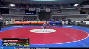 1A-4A 160 1st Place Match - Joshua Johannson, Weaver vs Shawn Sponsler, Montgomery Catholic Prep School