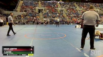 114 lbs Cons. Round 1 - TJ Boyer, Mondak Thunder vs McCoy Jorstad, Williams County