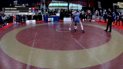 65kg Round 2 - Paige Veloso, Alberta Elite Women`s Wrestling Club vs Kaiya Mannapso, Bhullar Wrestling Club