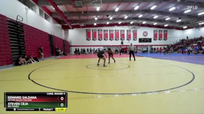 174 lbs Cons. Round 4 - Steven Ceja, Rio Hondo vs Edward Saldana, Victor Valley College