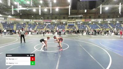 120 lbs Consi Of 8 #2 - Rene Torres, Victory WC vs Breckin Henry, Thunder Basin HS