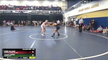 165 lbs Cons. Round 3 - Calin Capra, Unattached vs Syed Sajjadi, Modesto Junior College