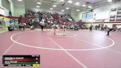 110 lbs 1st Place Match - Annabelle Dunlop, WINNETONKA vs Skye Mallen, CAMERON