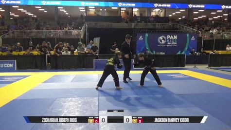 Jackson Harvey Kisor vs Zechariah Joseph Rios 2025 Pan Kids Jiu-Jitsu IBJJF Championship