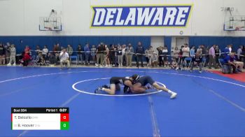 106 lbs Cons. Round 2 - Ben Hoover, Chambersburg vs Tyler Delcollo, Delaware Military Academy