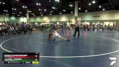 113 lbs Round 3 (6 Team) - Donnell Lowden, Storm Wrestling vs Ryann Schmidtendorff, MXW Black