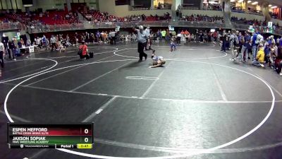 59 lbs Quarterfinal - Espen Mefford, Battle Creek Brave Elite vs Jaxson Sopiak, MWC Wrestling Academy