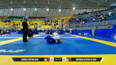 Giovanah Oliveira Da Silva vs Izadora Cristina Silva 2026 IBJJF Sul Americano Championship