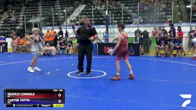 98 lbs Quarterfinal - Seamus Connole, PA vs Carter Votta, MD