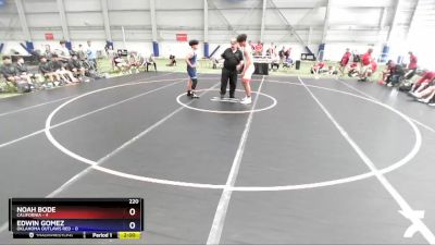 220 lbs Round 1 (8 Team) - Noah Bode, California vs Edwin Gomez, Oklahoma Outlaws Red