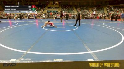 43 lbs Consi Of 8 #2 - Rhett Soetaert, Tonganoxie vs Elijah Ojeda, Gladiator Wrestling Academy