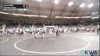 67 lbs Consolation - Nolan Pierce, Verdigris Youth Wrestling vs Matthew Powell, F-5 Grappling