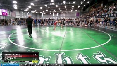 105 lbs Quarterfinal - Harlin Swartsel, Okanogan Underground WC vs Emily Finley, Big Cat WC