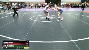 113 lbs Cons. Round 3 - Brody Heusel, Piedmont vs Calum Brown, Lafayette (Wildwood)