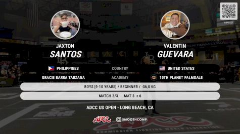 Jaxton Santos vs Valentin Guevara 1 2024 ADCC Long Beach Open