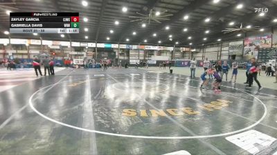 58 lbs Round 1 - Zayley Garcia, Chadron Junior Wrestling Club vs Gabriella Davis, Westside Raider Wrestling