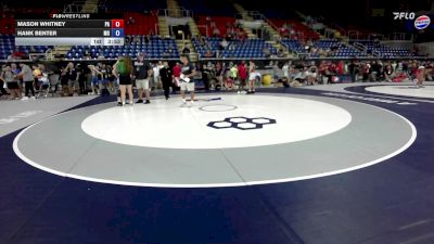126 lbs Cons. Sub-rd Of 32 - Mason Whitney, PA vs Hank Benter, MO