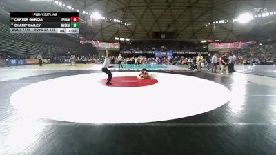 Boys 2A 165 lbs Champ. Round 1 - Champ Bailey, West Valley (Spokane) vs Carter Garcia, Ephrata