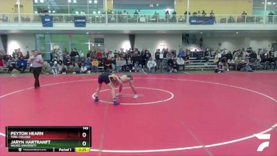 149 lbs Cons. Semi - Peyton Hearn, Thiel College vs Jaryn Hartranft, Wilkes University