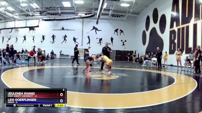 103 lbs Round 2 (16 Team) - Lexi Doerflinger, Hiram vs Jeulenea Khang, West Liberty University