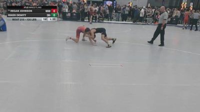 120 lbs Champ. Rd Of 64 - Riker Dewitt, Sebolt Wrestling Academy vs Regan Johnson, Wrestling Brotherhood