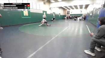 132 lbs Cons. Round 2 - Cooper Hughes, Casteel vs Dominique Moore, Mission Vista
