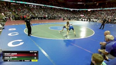 D3-126 lbs Semifinal - Wyatt Unser, Glenwood City vs Zade Grassel, Auburndale