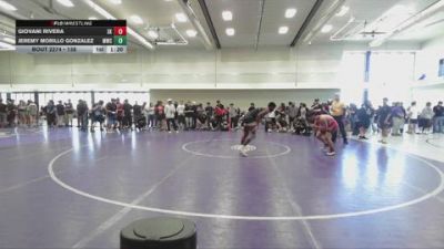 138 lbs Champ. Round 2 - Jeremy Morillo Gonzalez, Mesa Wrestling Club vs Giovani Rivera, Valiant College Prep