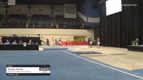 Sergey Koenig - Floor, Brestyan's American Gymnastics - 2021 USA Gymnastics Development Program National Championships
