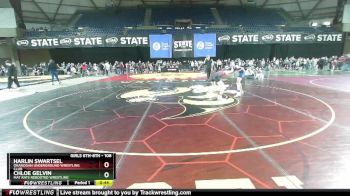 108 lbs Champ. Round 2 - Chloe Gelvin, Mat Rats Rebooted Wrestling vs Harlin Swartsel, Okanogan Underground Wrestling Club