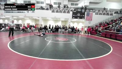 150 lbs Round 1 (16 Team) - Gabriel Perez, Seckinger vs Deuce Black, Woodward Academy