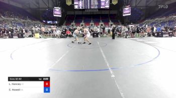 160 lbs Cons 32 #2 - Logan Hancey, Utah vs Carson Howell, California