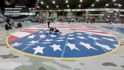 80 lbs Cons. Round 4 - Clayton Kennedy, Eastside United vs Grayson Marcotte, Casper Wrestling Club