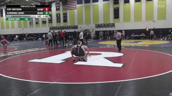 174 lbs Quarterfinal - Coy Bryson, Clarion-Unattached vs Carmine Lenzi, WVU Unattached