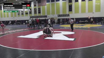174 lbs Quarterfinal - Coy Bryson, Clarion-Unattached vs Carmine Lenzi, WVU Unattached